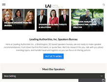 Tablet Screenshot of leadingauthorities.com
